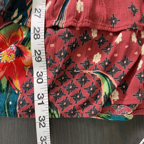 Gypsy Love Dress Women Large Floral Tiered Boho Summer Flowy Sundress Tie Waist - Picture 13 of 13